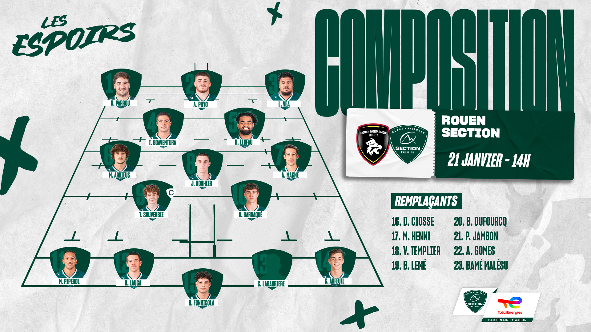 COMPO ESPOIRS J1 PO RNR